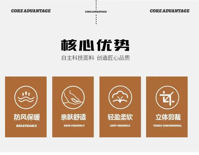 Male Jacket Men's Fashion Windbreaker Parka Coat Autumn Winter Overcoat Windproof Casual Warm Hombre New Streetwear Outdoors