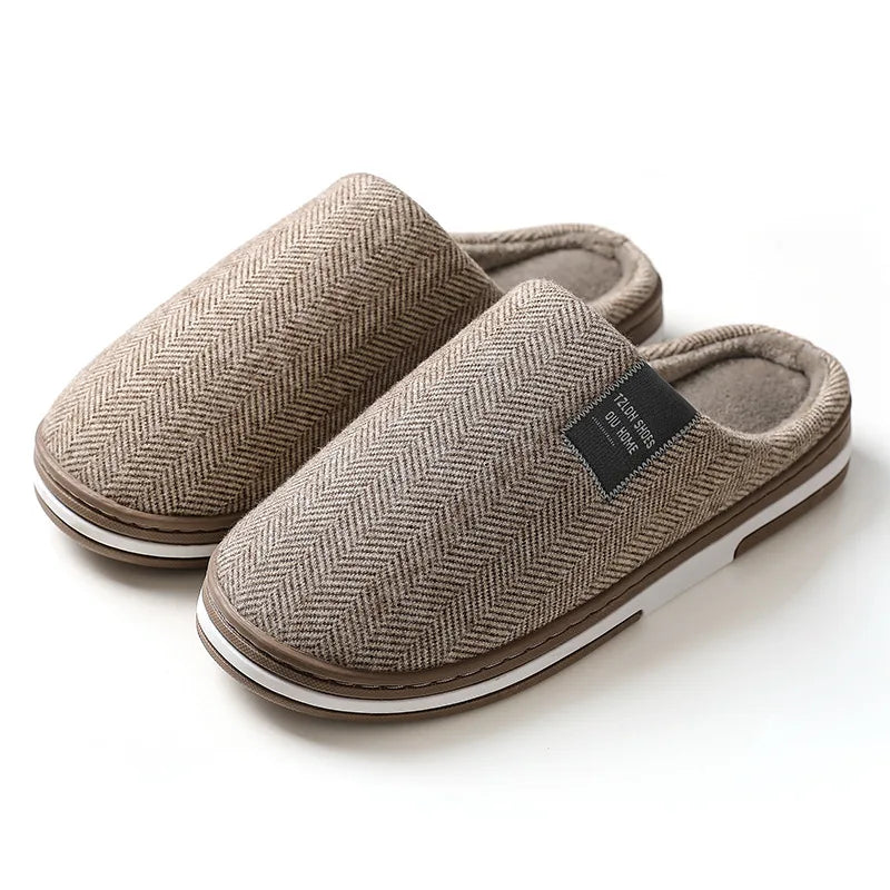 Winter Men's Slippers Warm Cotton Slippers Lightweight Comfortable Casual Shoes Home Indoor Couples Flats Non Slip Soft Slippers