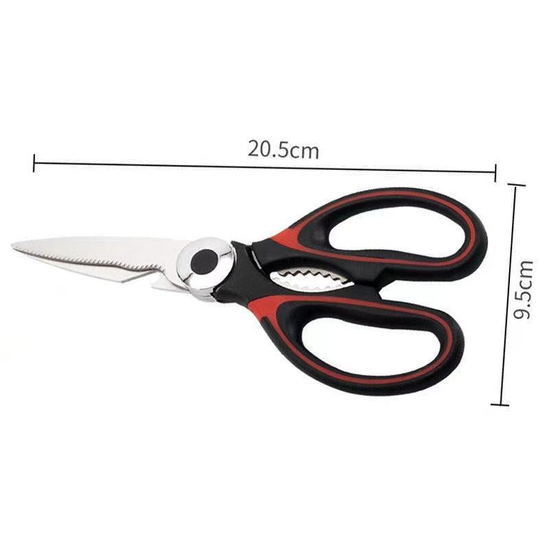 Kitchen Scissors Stainless Steel Multifunctional Kitchen Household Scissors Bone Scissors Chicken Wings Fish Killing Food Sci