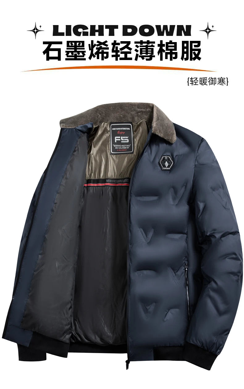 Male Jacket Men's Fashion Windbreaker Parka Coat Autumn Winter Overcoat Windproof Casual Warm Hombre New Streetwear Outdoors