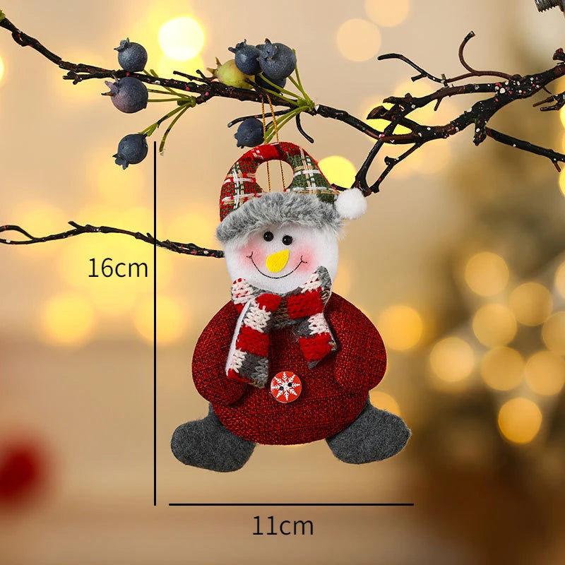 New Year 2022 Christmas Tree Decorations Cute Dolls Pendant Navidad 2021 Home Decor Christmas Tree Ornaments Xmas Gift
