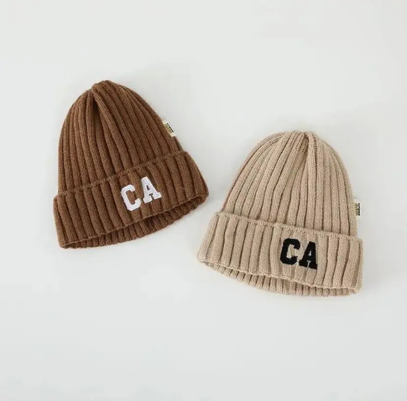 Winter Baby Hat Fashion Letter Pattern Knit Beanie Warm Cap for Infant Newborn Cold Weather Beanie Kid Accessories