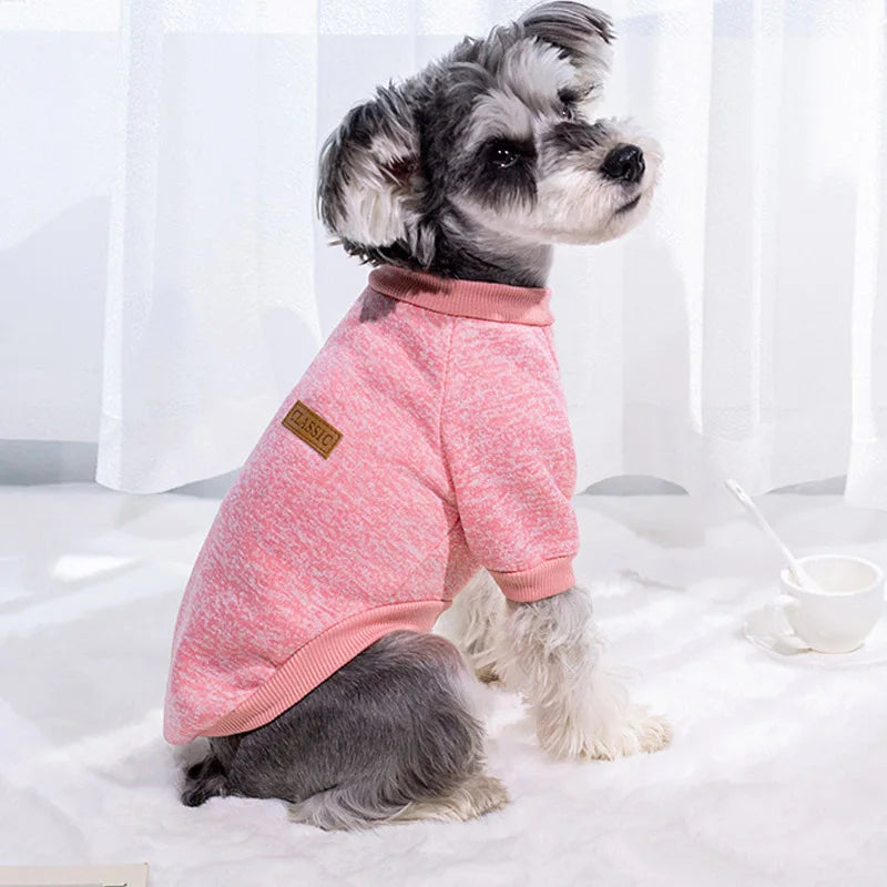 Pet Accessories Winter Dog Clothes for Small Dogs Warm Dogs Coat Pullover Clothing SweatshirtsCasual Dog Cat Clothing Pet Access