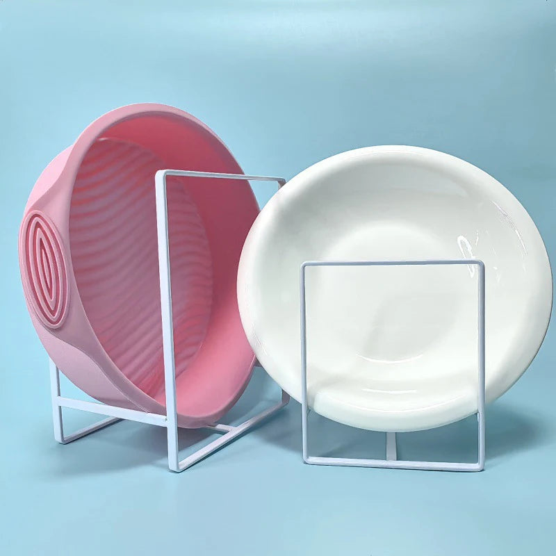 Kitchen Cabinet Plate Storage Countertop Dish Rack Drawer Dinner Plate Partition Drain Rack Layered Storage Rack Accessories