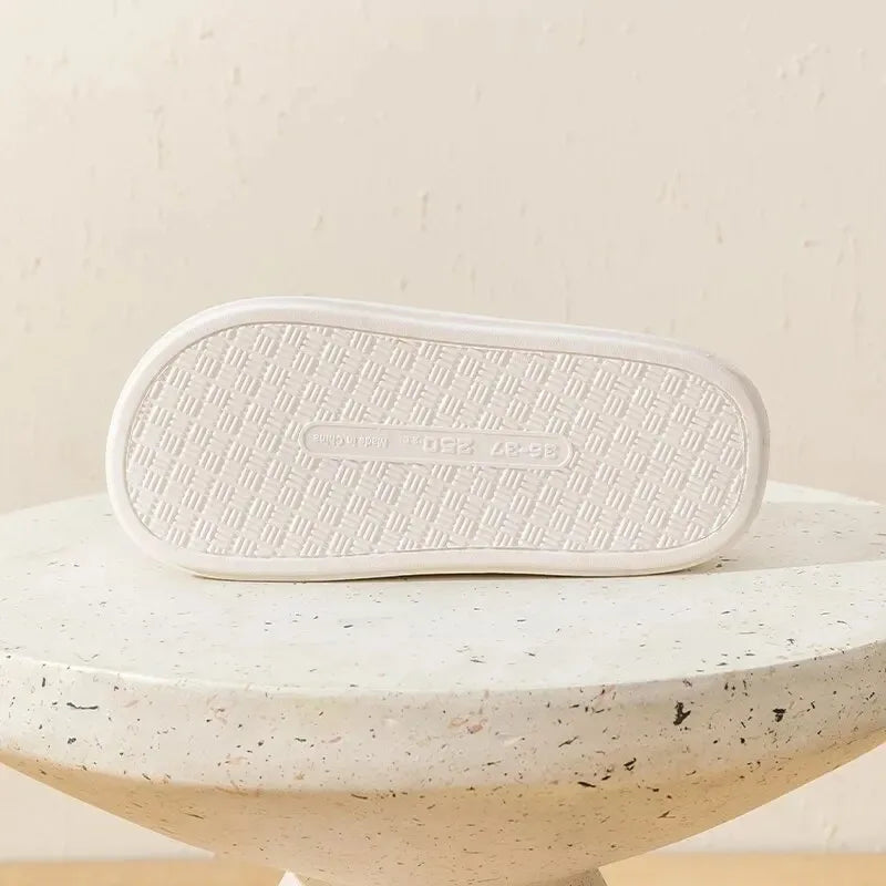 New warm cotton slippers for women's winter indoor wool slippers with thick soles and non-slip winter styles for home use.