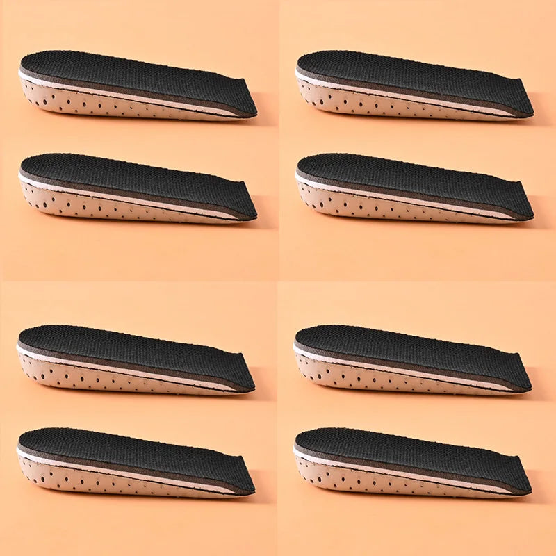 1 Pair Height Increase Insole Breathable Memory Foam Heel Lifting Inserts Shoe Lifts Shoe Pads Elevator Insoles for Unisex