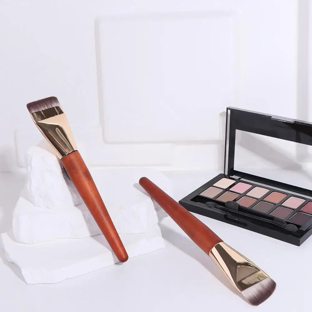 Make Up Tools Ultra Thin Foundation Brush Smooth Soft Flat Contour Brush Bevel Design Lightweight Makeup Brushes Women