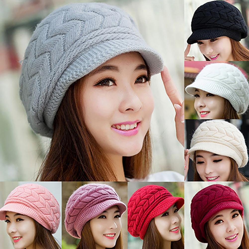 Winter Beanies Knit Women's Hat Winter Hats For Women Ladies Beanie Girls Skullies Caps Bonnet Femme Snapback Wool Warm Hat