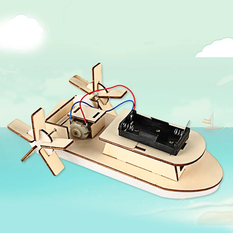 Kids DIY Robot Assembling Model Educational Material Kits Science Experiment Technology Toy Puzzle Painted Toys for Children