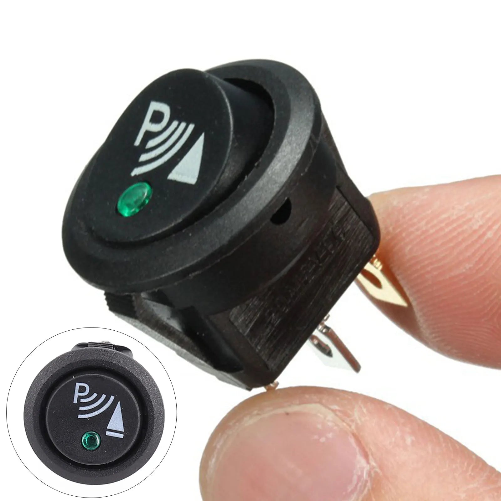 Car 3 Pin Rocker/Parking Off Switch Front Rear Walking Sensor Interior Accessory