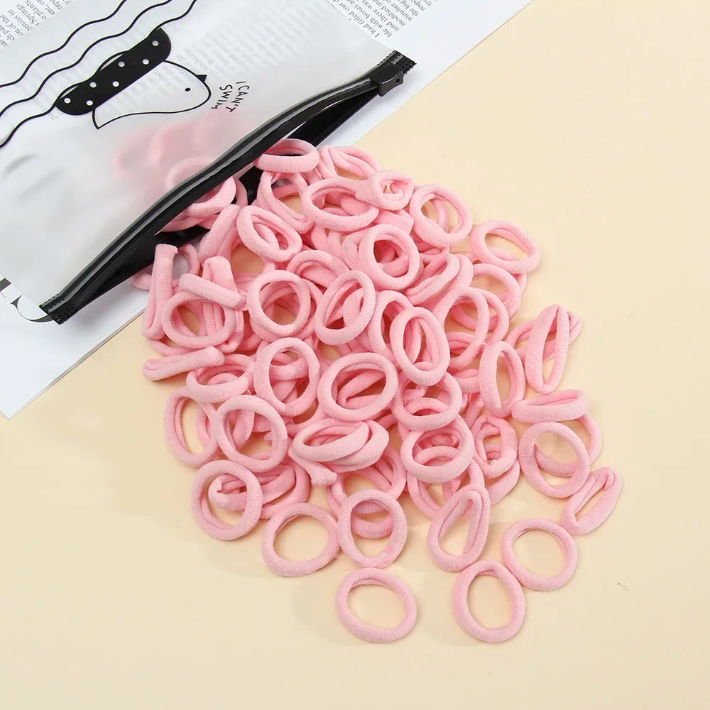 50pcs Women s Seamless Thumb Ring Hair Ties Bagged Ponytail Holders With Small Elastic Bands For Diy Simple Fashion Hair Cord