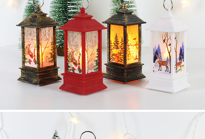 Christmas theme,night light,Christmas wind lamp,candelabra lamp,old man snowman decorations,table decorations,Christmas