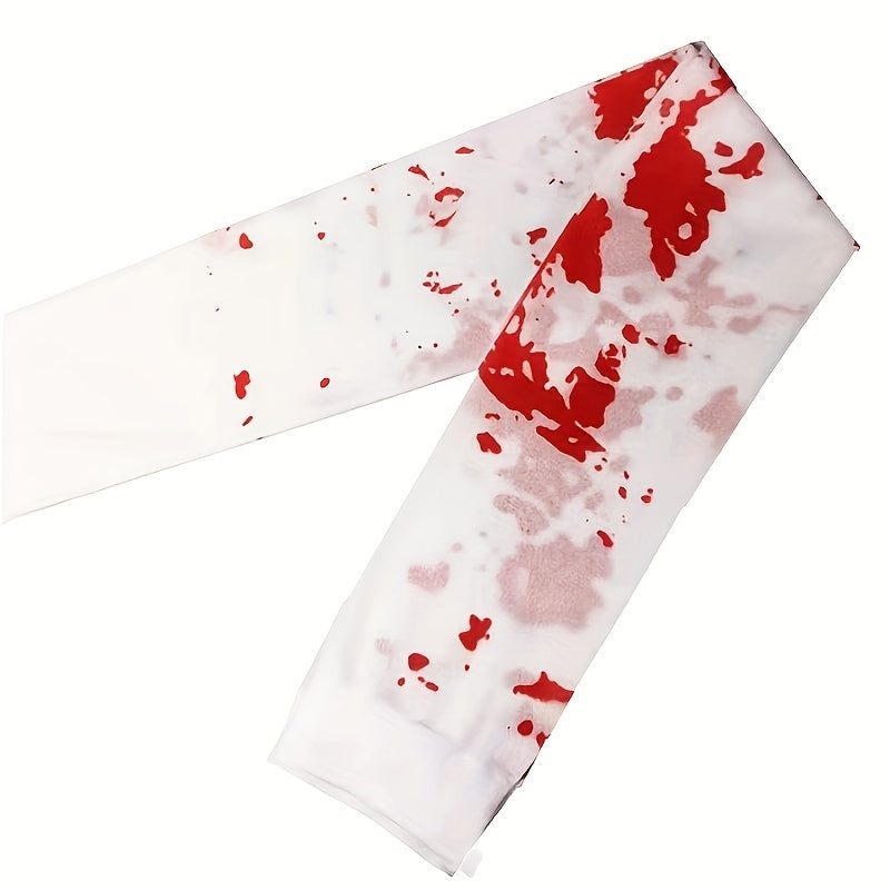 Vampire Nurse Blood Stockings - Halloween Costume Accessory - Knee-High Socks - Party Wear - Hand Wash or Dry Clean - No Battery Required
