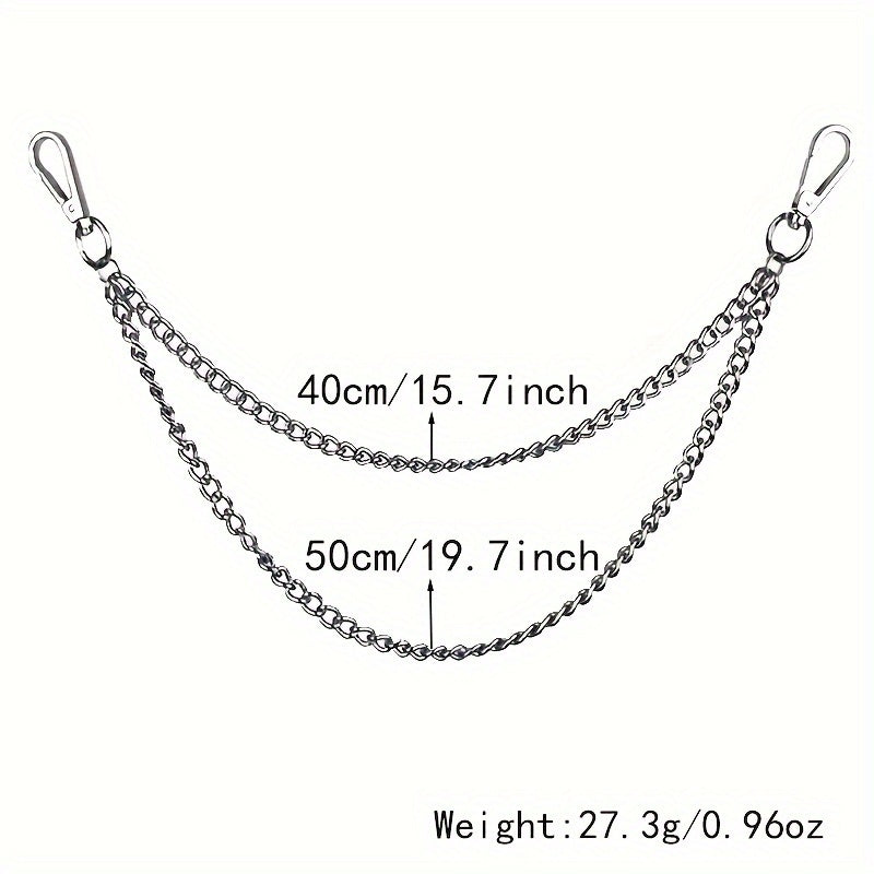 [Trendy Iron Chain For Halloween] Trendy And Stylish Men's Iron Waist Chain, A Cool And Eye-catching Accessory For Halloween In Europe And America.