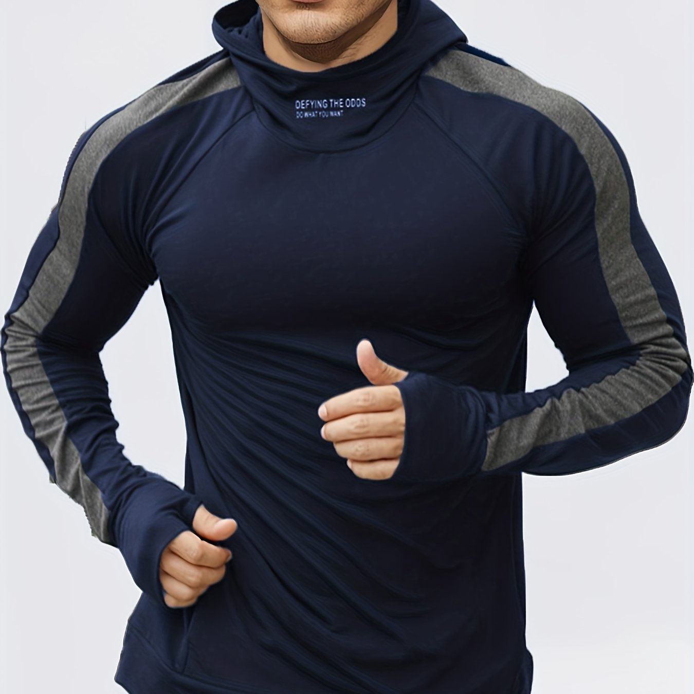 Mens Performance Running Hoodie - Breathable & Quick Dry - Ideal for Jogging, Gym & Outdoor Sports - Lightweight Athleisure Sweatshirt