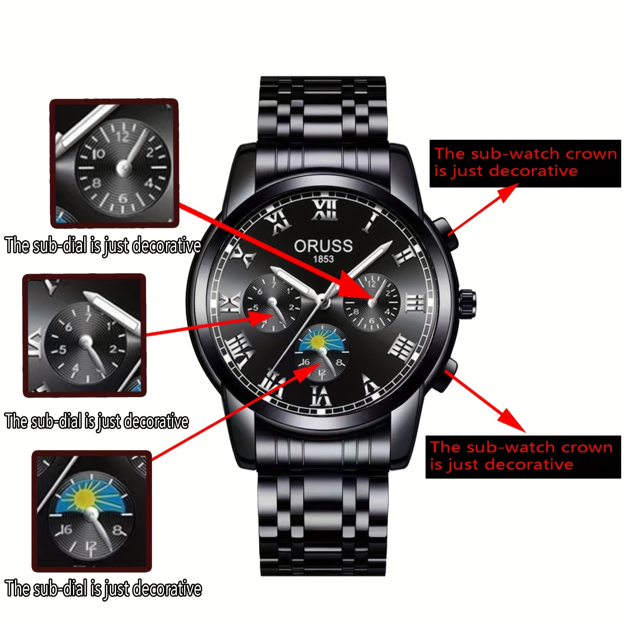 A Stylish, High-end, Durable, Handsome, And Precise Men's Watch That Is Versatile For Business And Fashion Trends.