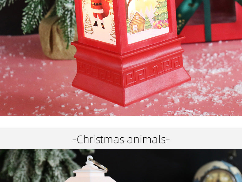 Christmas theme,night light,Christmas wind lamp,candelabra lamp,old man snowman decorations,table decorations,Christmas