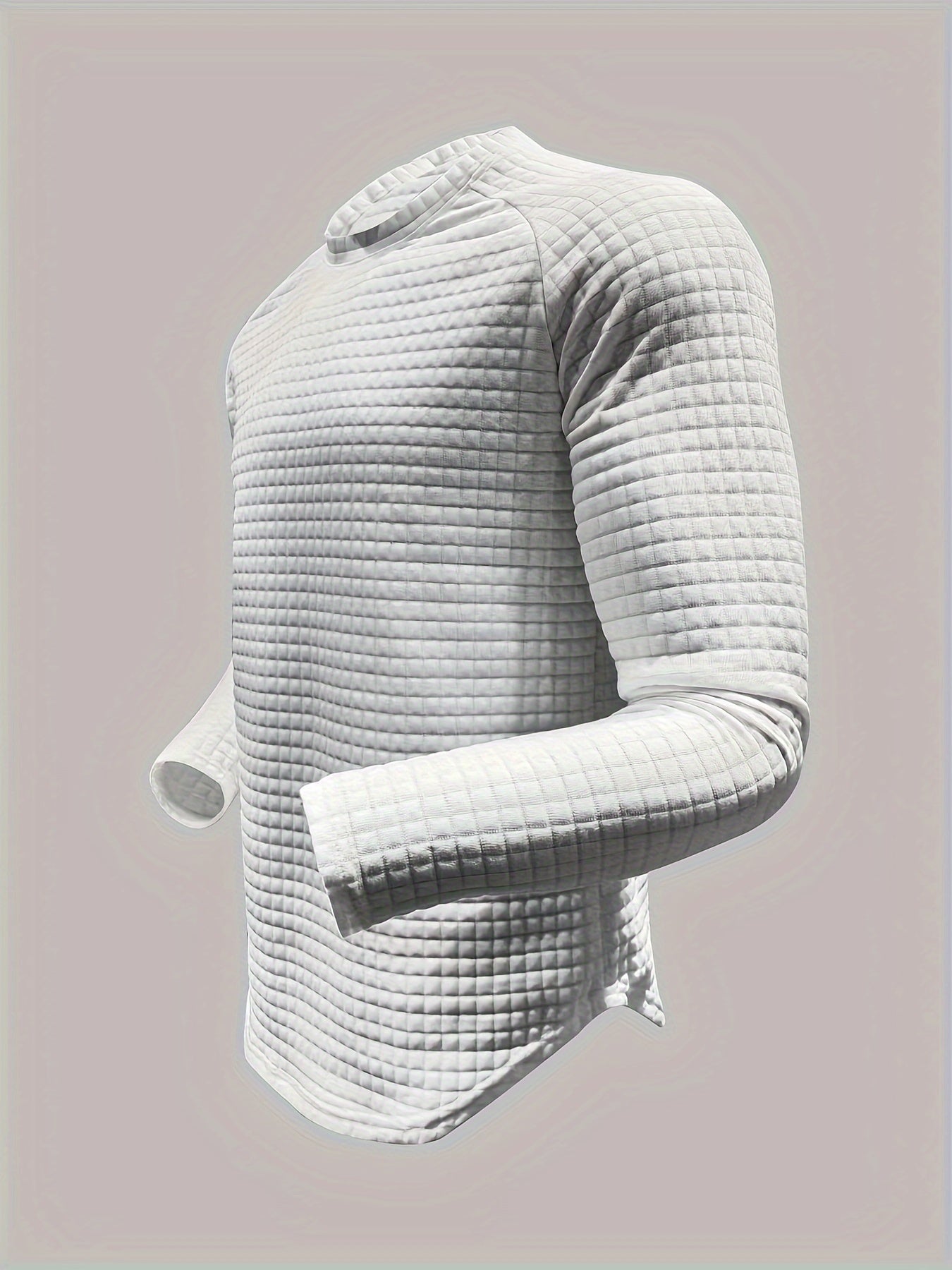 Men's Solid Color Round Neck Sweatshirt, Loose Trendy Pullover, Men's Clothing For Autumn Winter