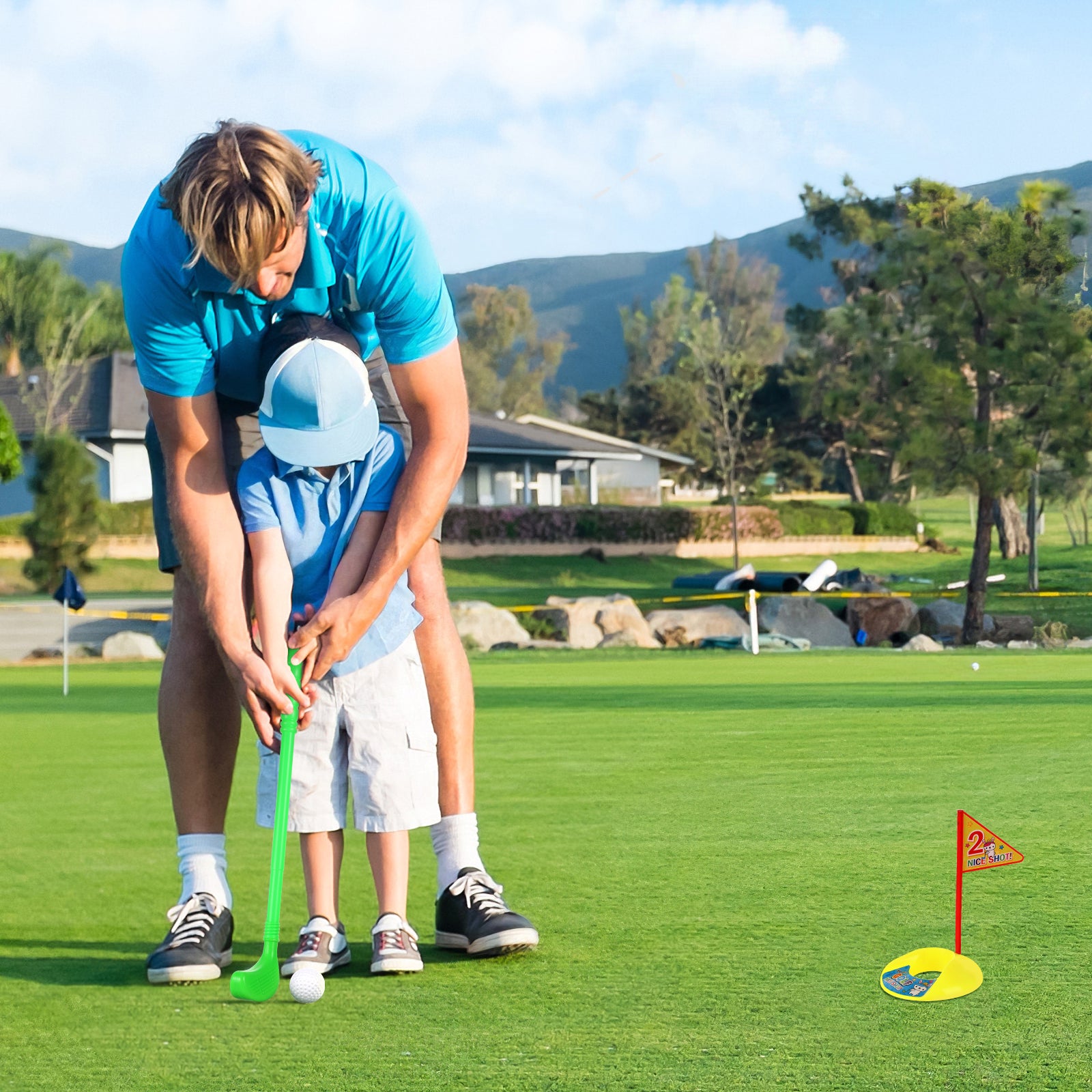 Kids Golf Toy Set Early Educational Golf Set Toys Toddler Golf Set Kids Golf Clubs With Golf Sticks For 2 3 4+ Years Old Kids