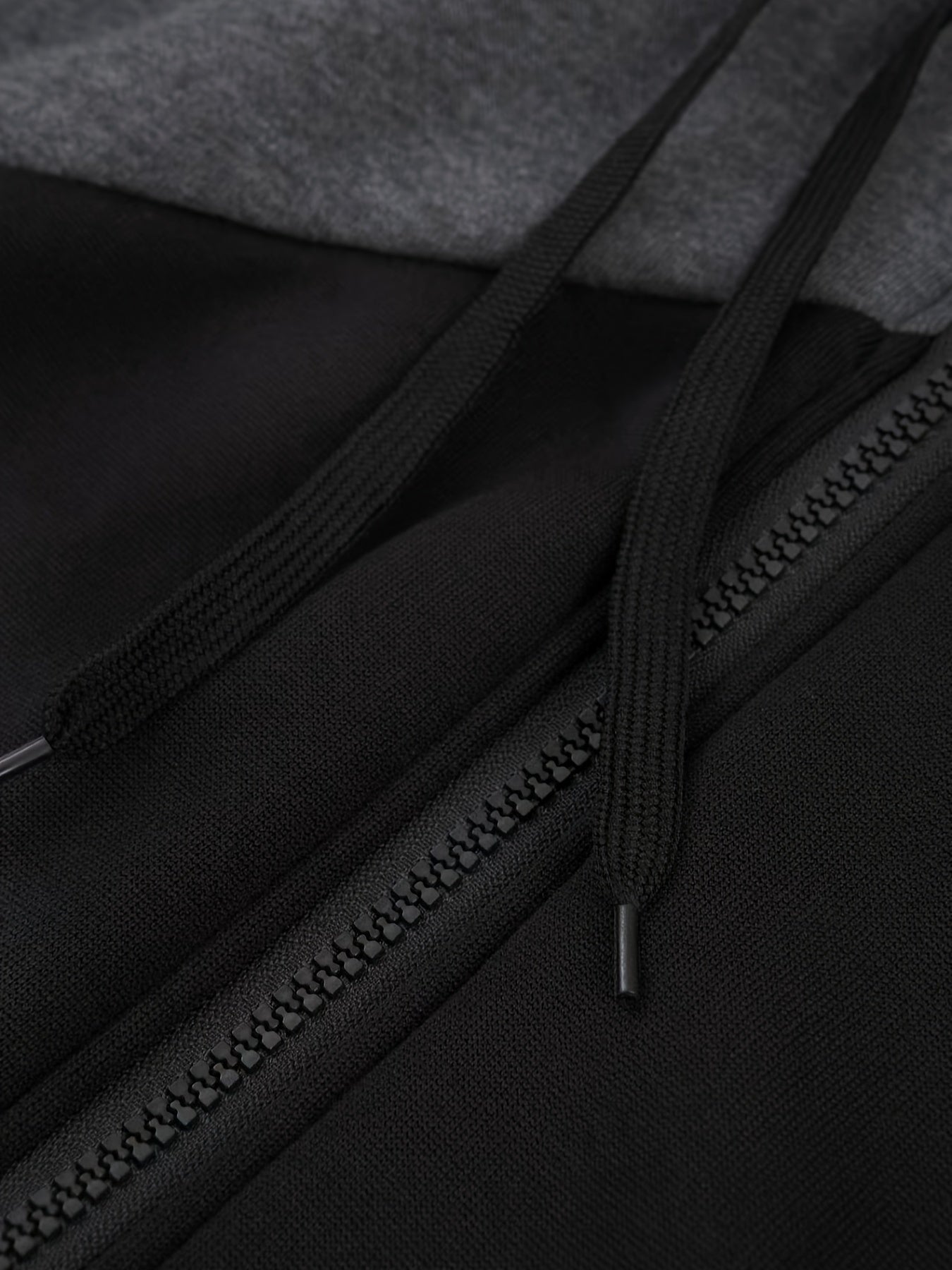 Stylish Men's Color Block Varsity Jacket - Water-Resistant Zip-Up Design with Adjustable Hood, Soft Fleece Lining, and Multiple Pockets - Perfect for Casual Outdoor Activities and Sports Events