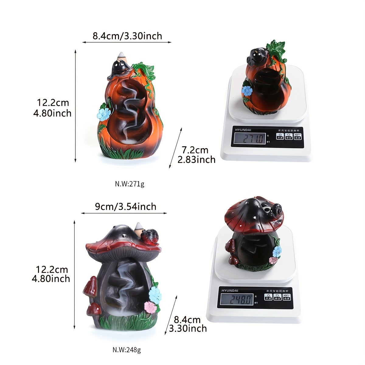 1pc Exquisite Waterfall Incense Burner - Handcrafted Resin Aromatherapy Decor - Aesthetically Pleasing Home Fragrance for Festive Seasons & Everyday Use - Ideal Christmas, Easter, Halloween, Thanksgiving Gift