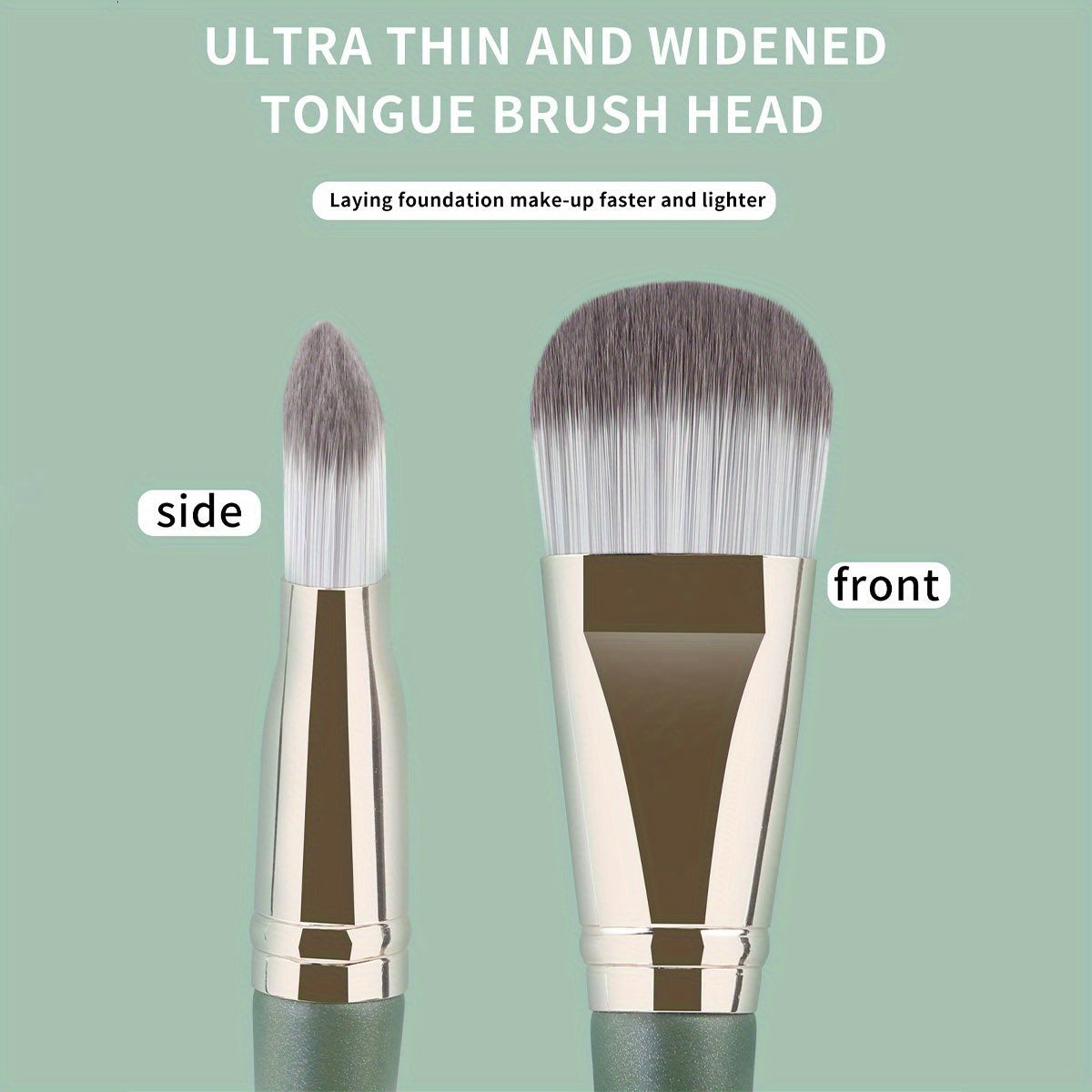 Makeup Brush Tongue Concealer Brushes Face Mask Brushes Portable Professional Foundation Brush Large Cosmetics Soft Base Make Up