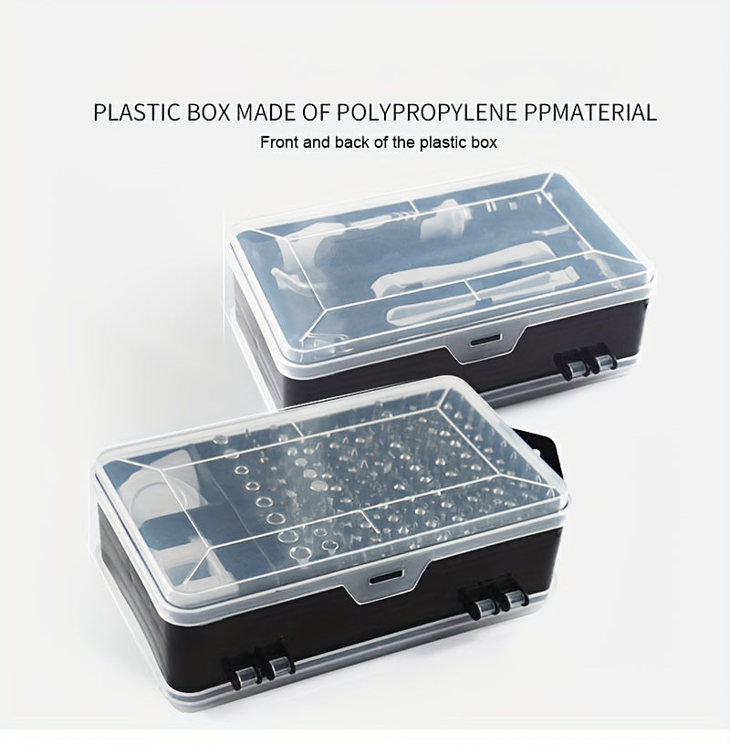 115-in-1 Precision Screwdriver Set - Magnetic Repair Tool Kit for Phones, Laptops & Electronics | Ergonomic Anti-Slip Handle, Chrome Vanadium Steel, Hex, Torx, Triangular, Angle, Drill Bit