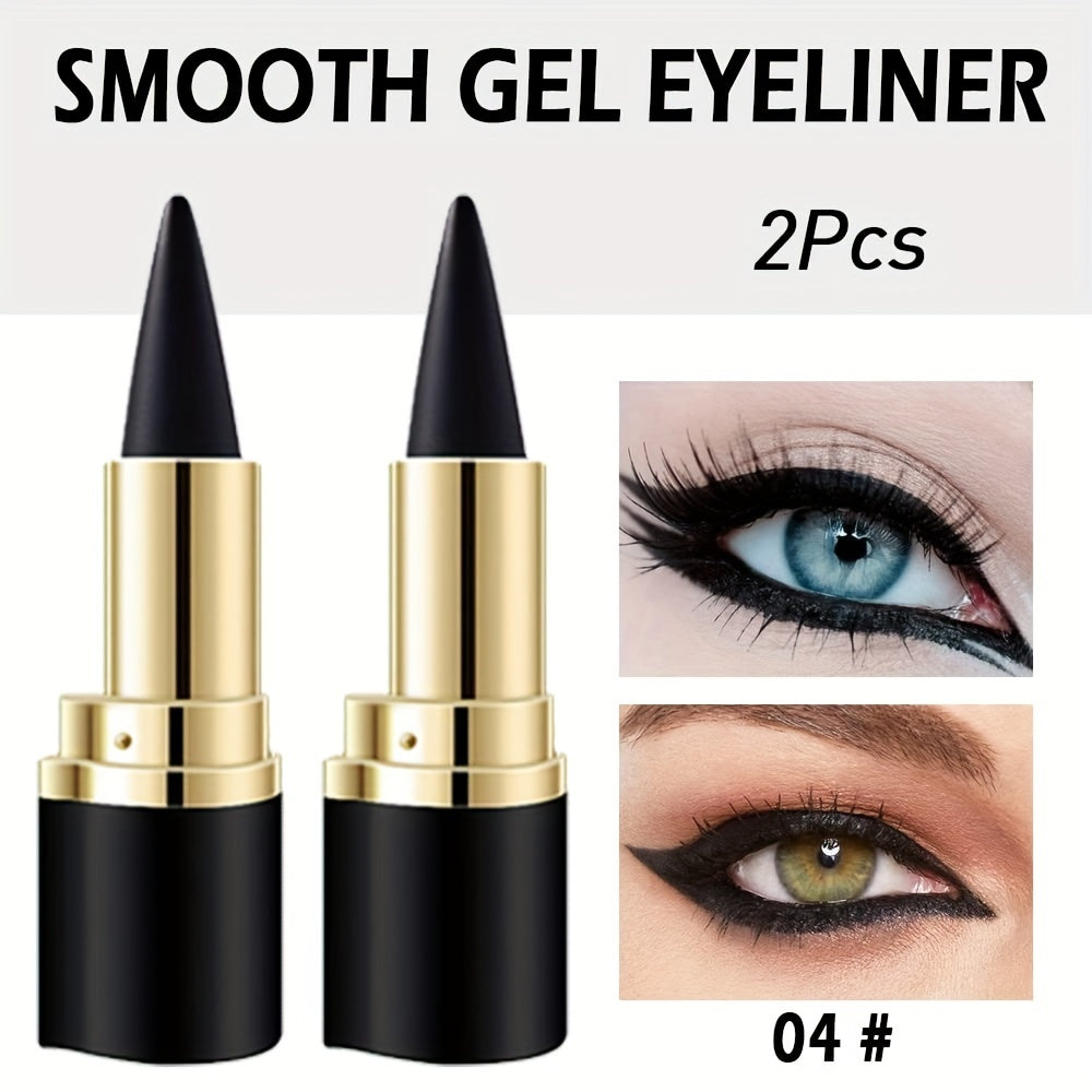 [Popular Choice] 2-Piece Kajal Eyeliner & Eyeshadow Duo - Effortless Application for Stunning Cat Eye & Smoky Looks - Ideal for Halloween & Daily Glam