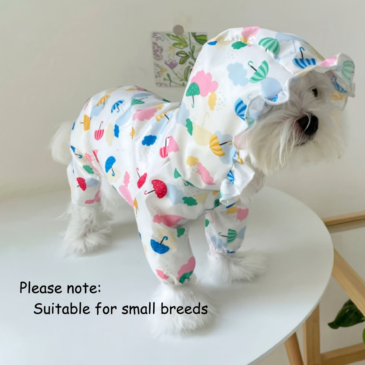 Waterproof Pet Raincoat For Small Dogs - Cute And Functional Outdoor Dog Apparel