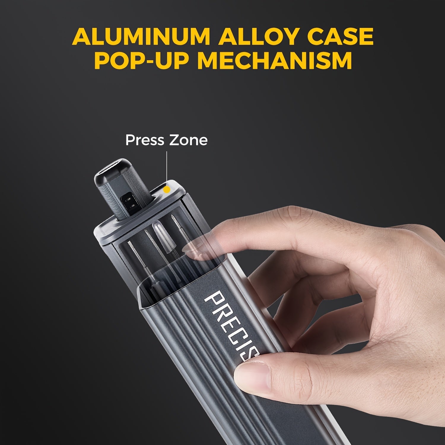 VMAN 46-in-1 Mini Electric Precision Screwdriver Set with Magnetic Bits (, 46 Bits) - - -like Repair Tool Kit for Electronics, Smartphones, Laptops, Watches, Cameras - Compatible with H4 Flashlights &