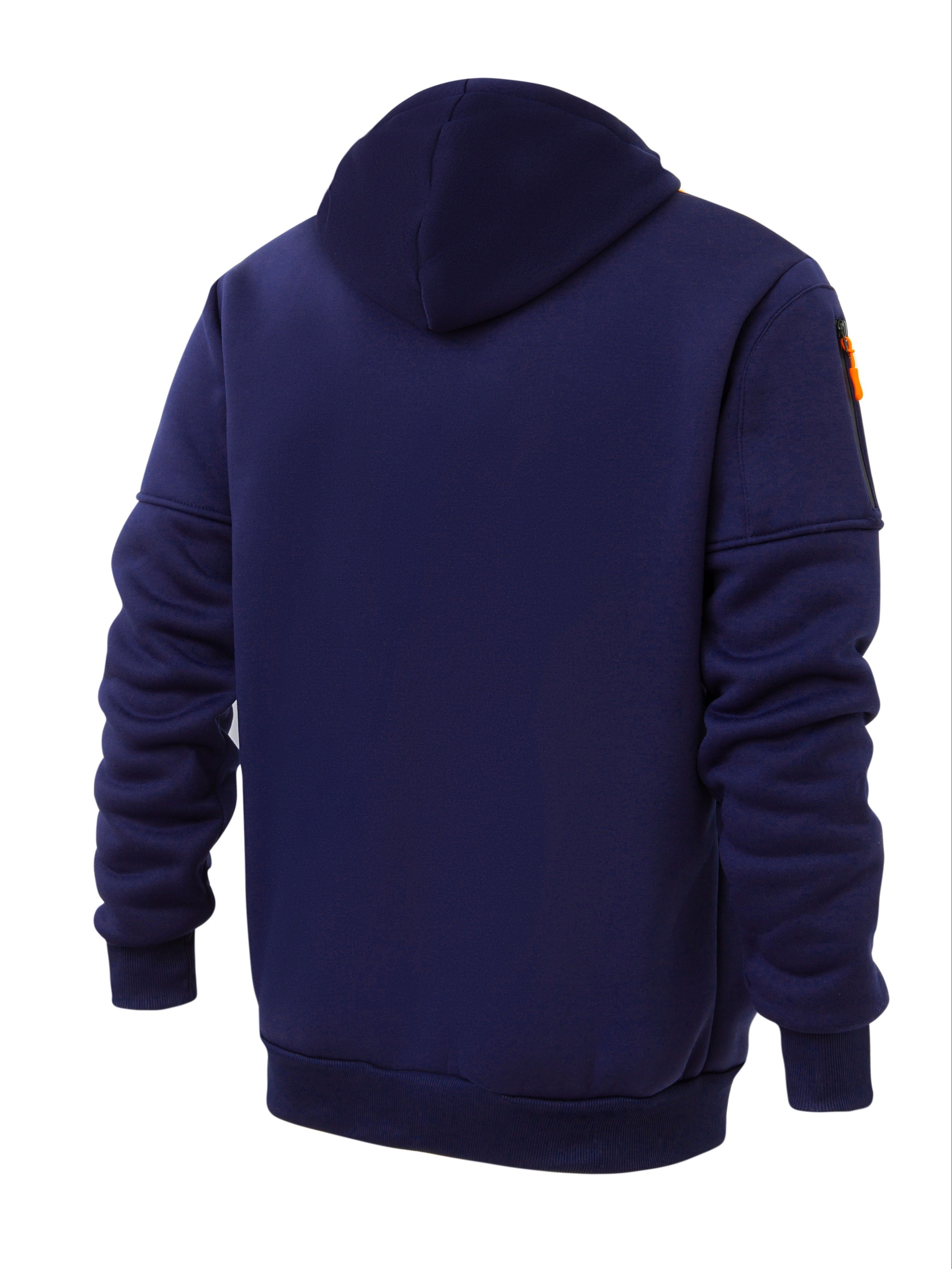 Casual Comfy Long Sleeve Hoodie - Men's Loose Zipper Jacket - Men's Clothing